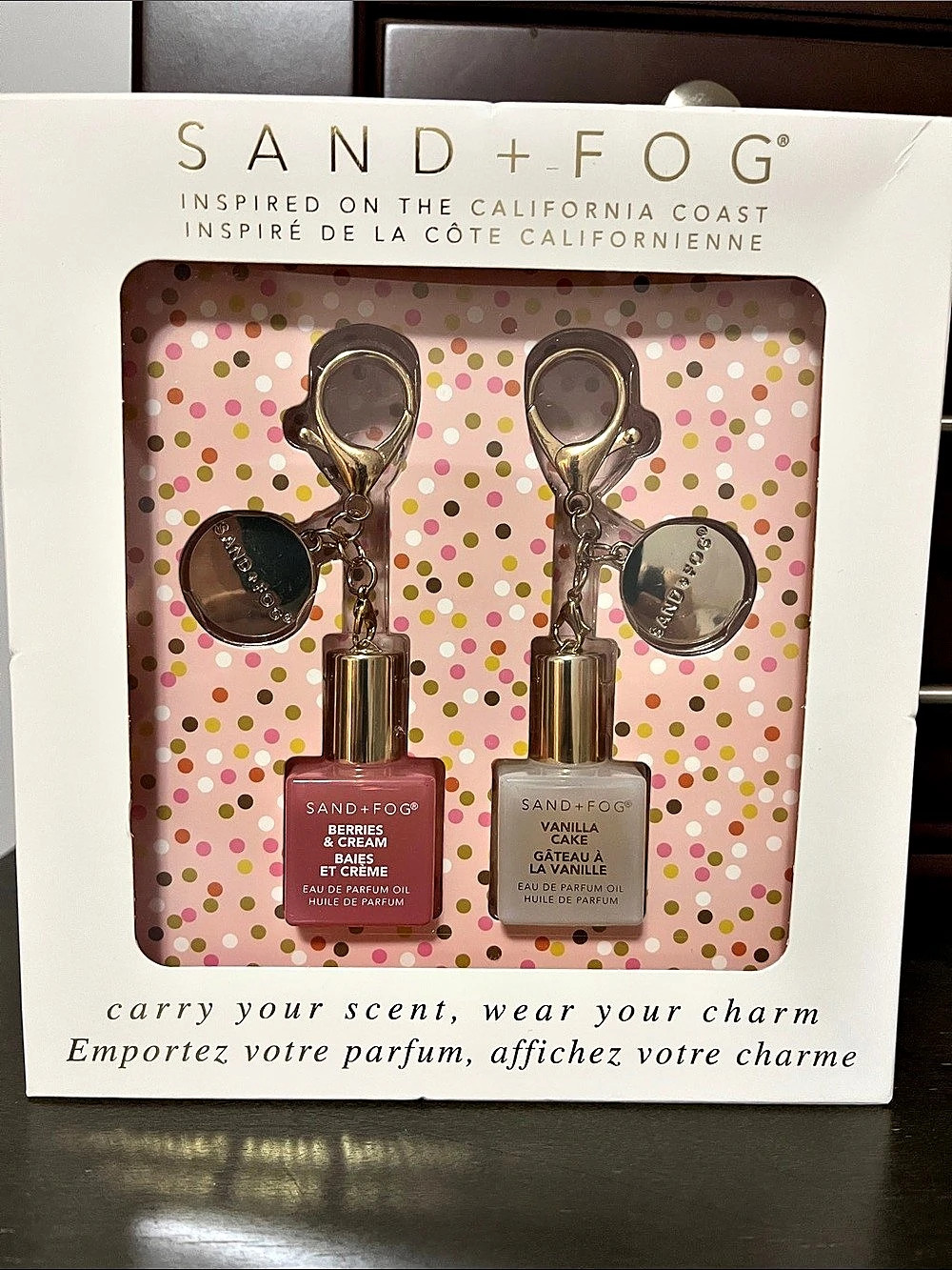 SAND + FOG Berries & Cream and Vanilla Cake Perfume Oil Roller Charms